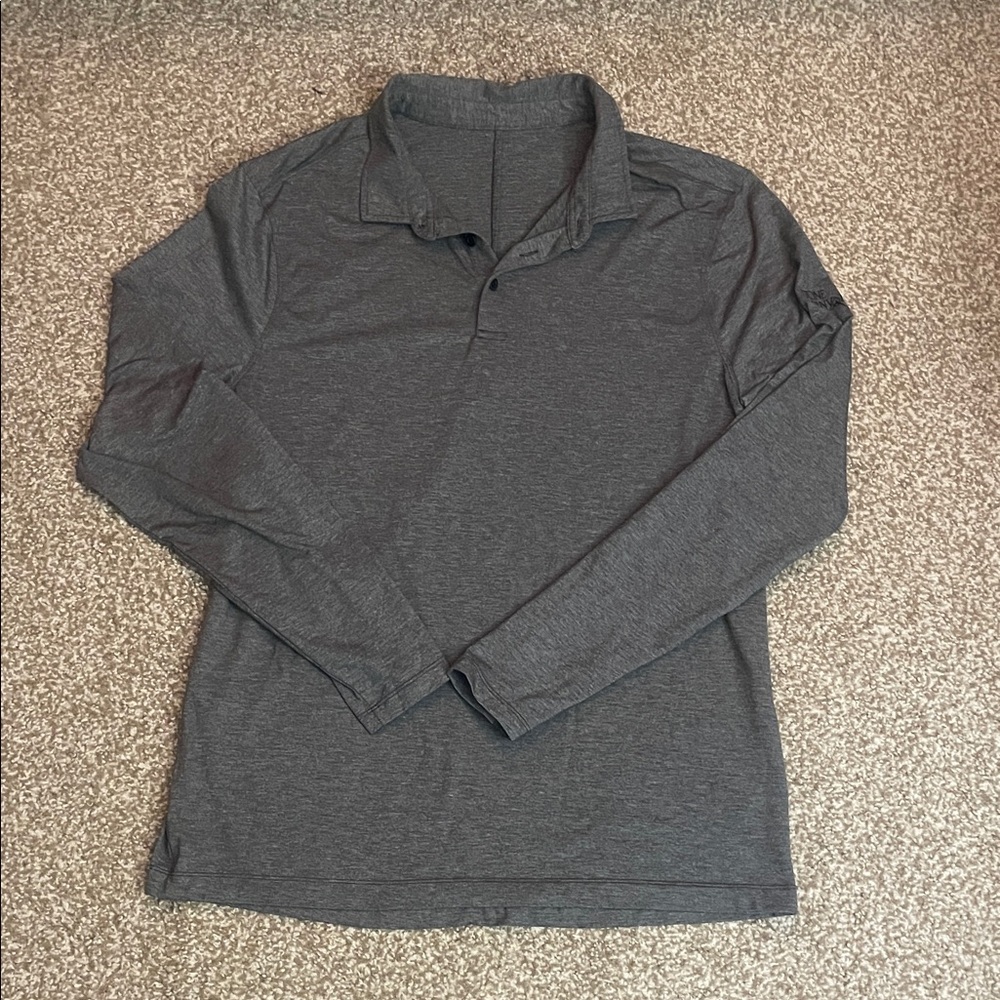 Lululemon Mens Long Sleeve Polo Shirt